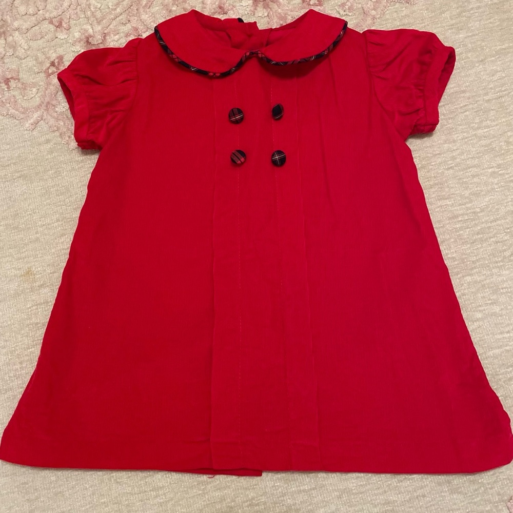 Red Corduroy Float Dress
